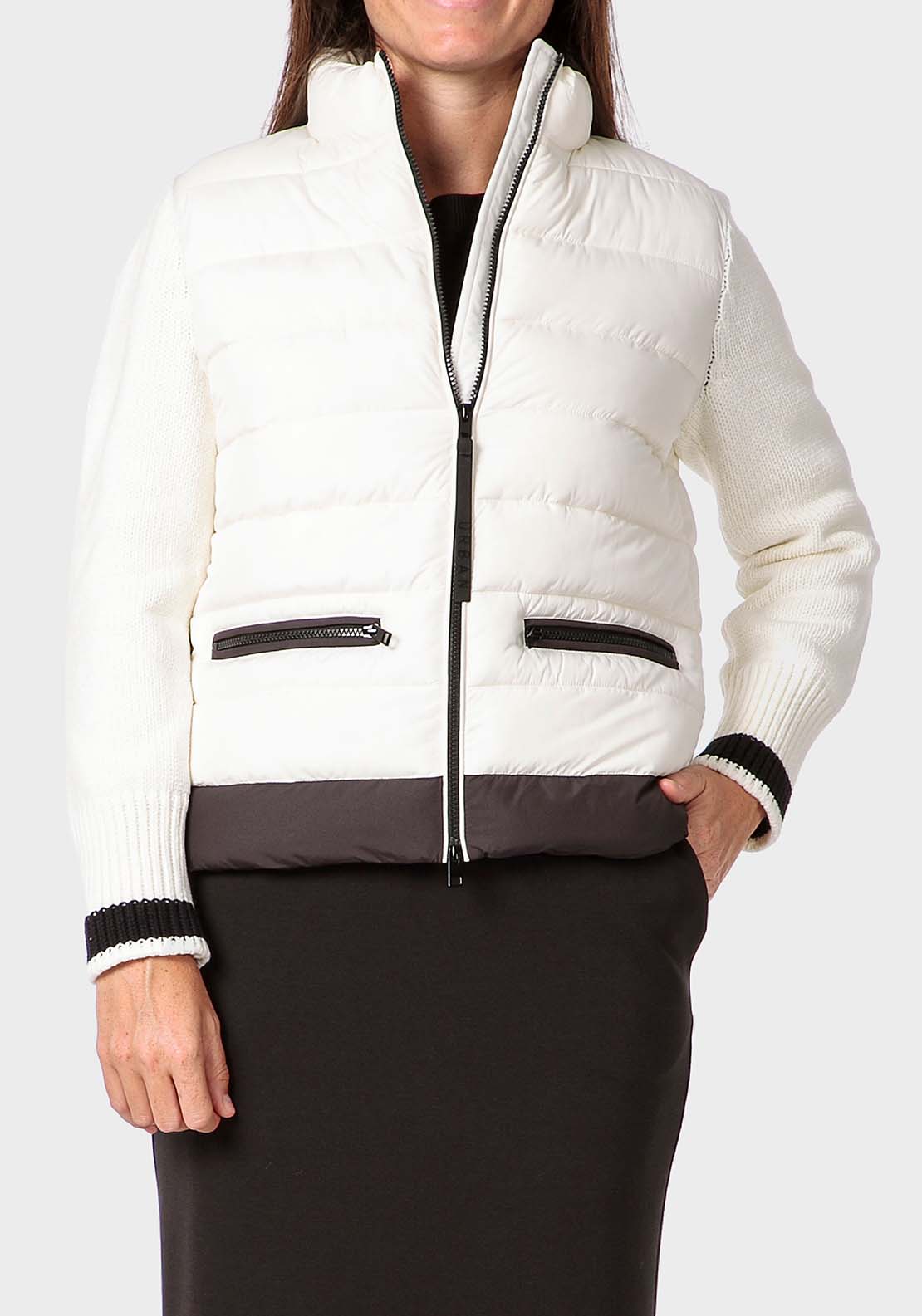 Punt Roma Padded Jacket - White 1 Shaws Department Stores