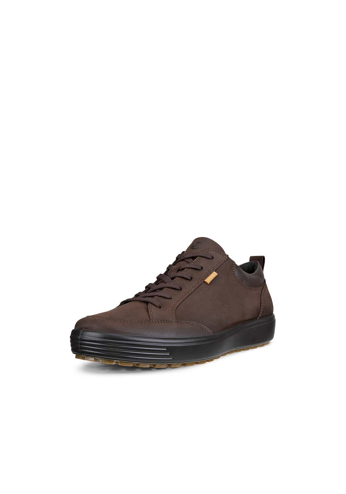 Ecco Soft 7 Casual Lace Shoe - Mocha 1 Shaws Department Stores