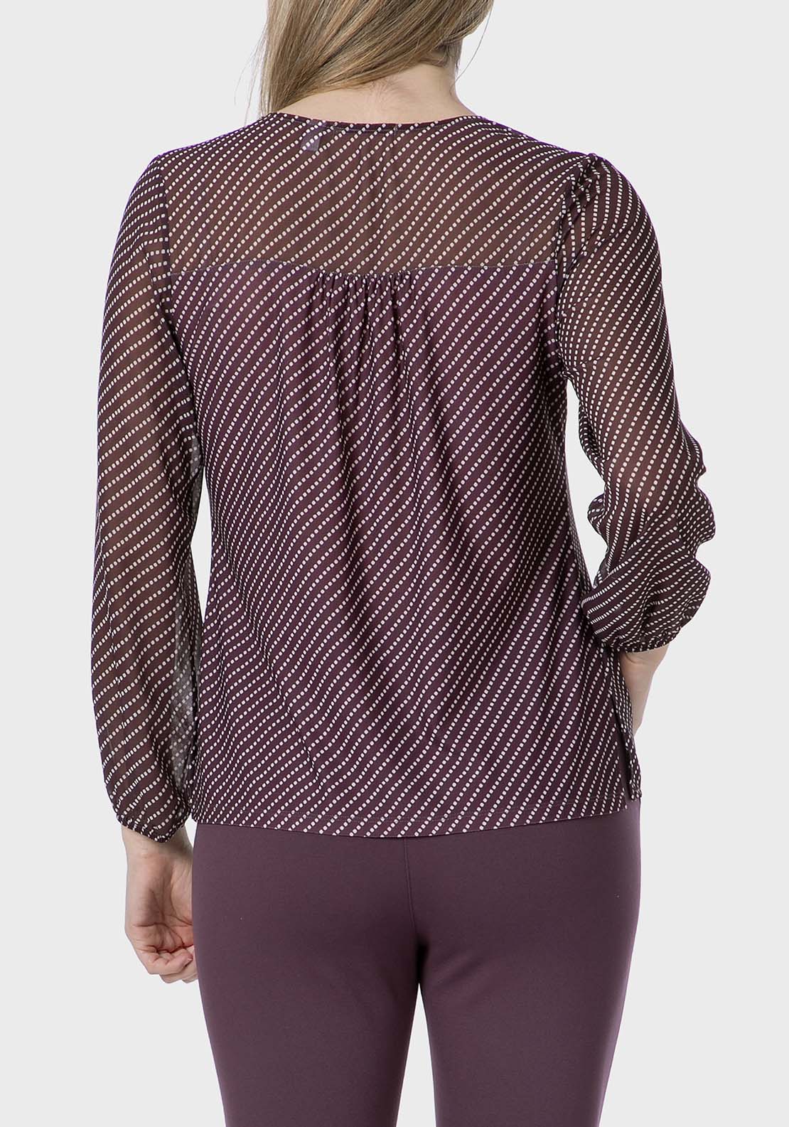 Punt Roma Maroon Blouse - Red 2 Shaws Department Stores