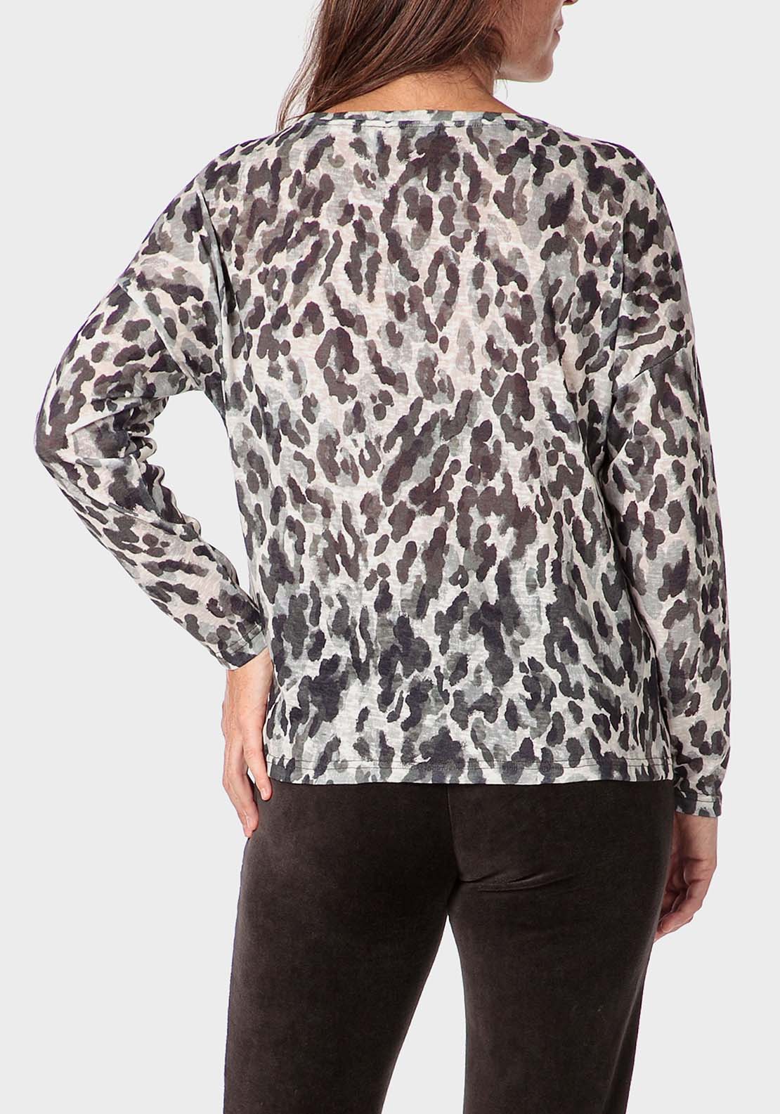 Punt Roma Printed T-Shirt - Green 2 Shaws Department Stores