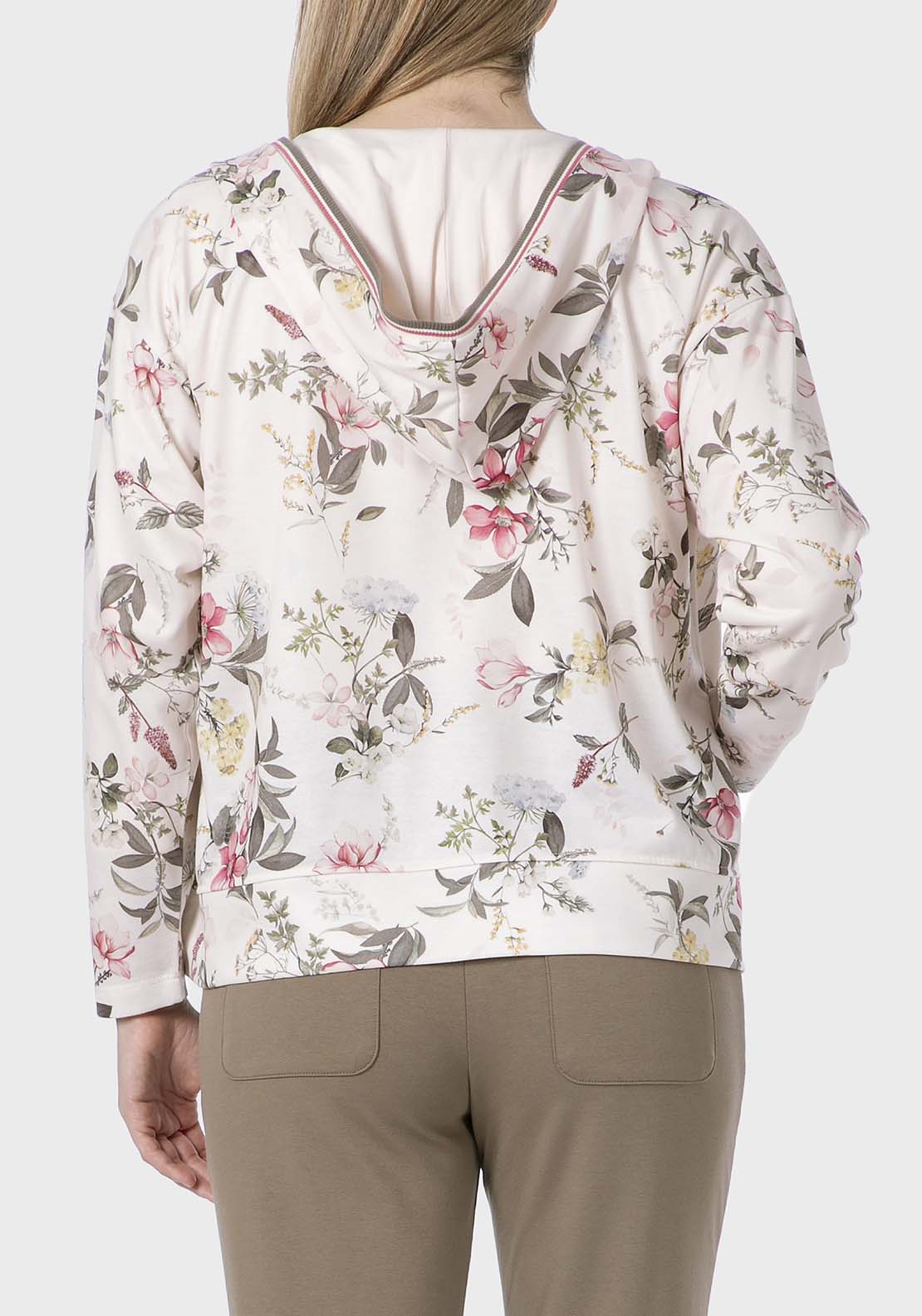 Punt Roma Printed Jacket - White 2 Shaws Department Stores