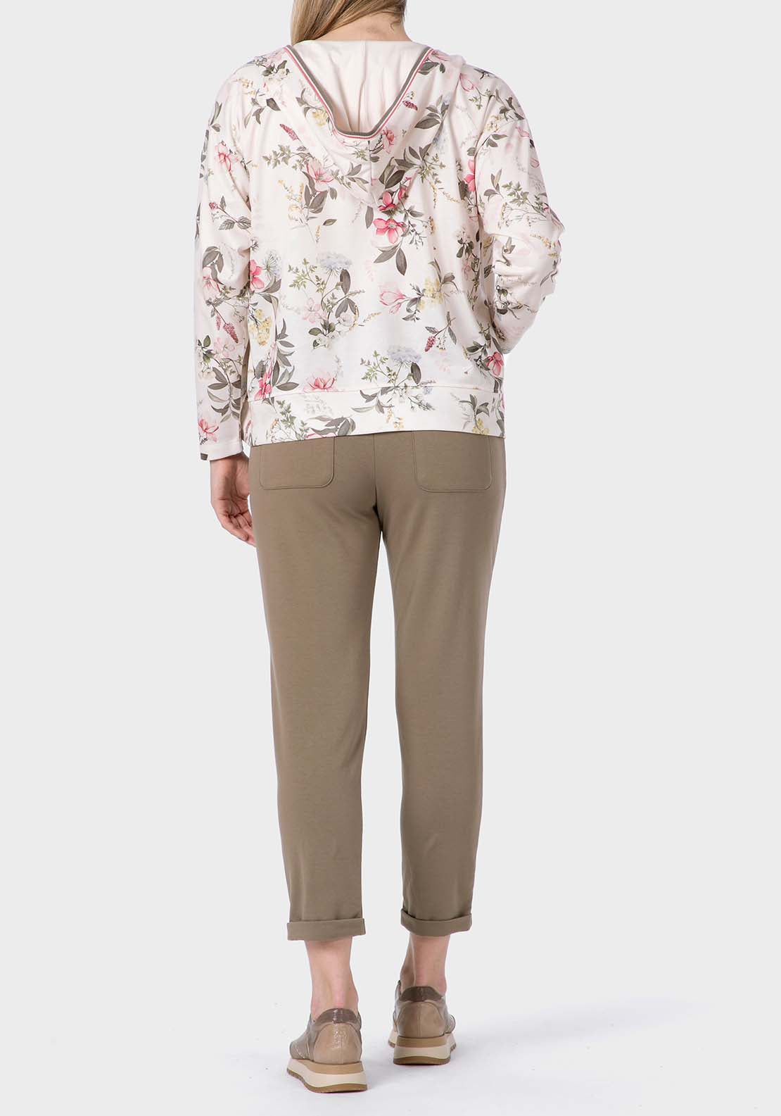 Punt Roma Printed Jacket - White 3 Shaws Department Stores