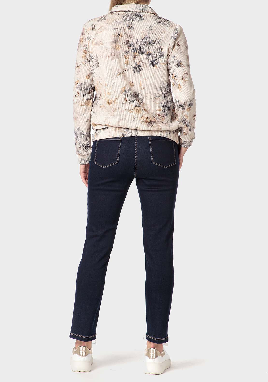Punt Roma Printed Jacket - Beige 4 Shaws Department Stores