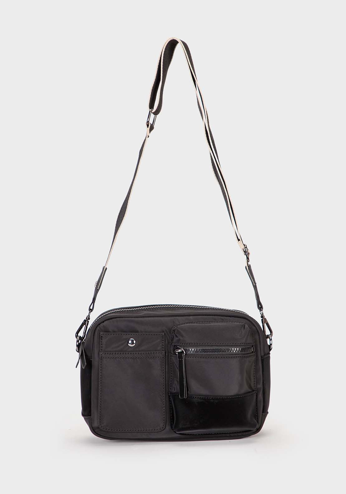 Punt Roma Basic Shoulder Bag - Black 1 Shaws Department Stores