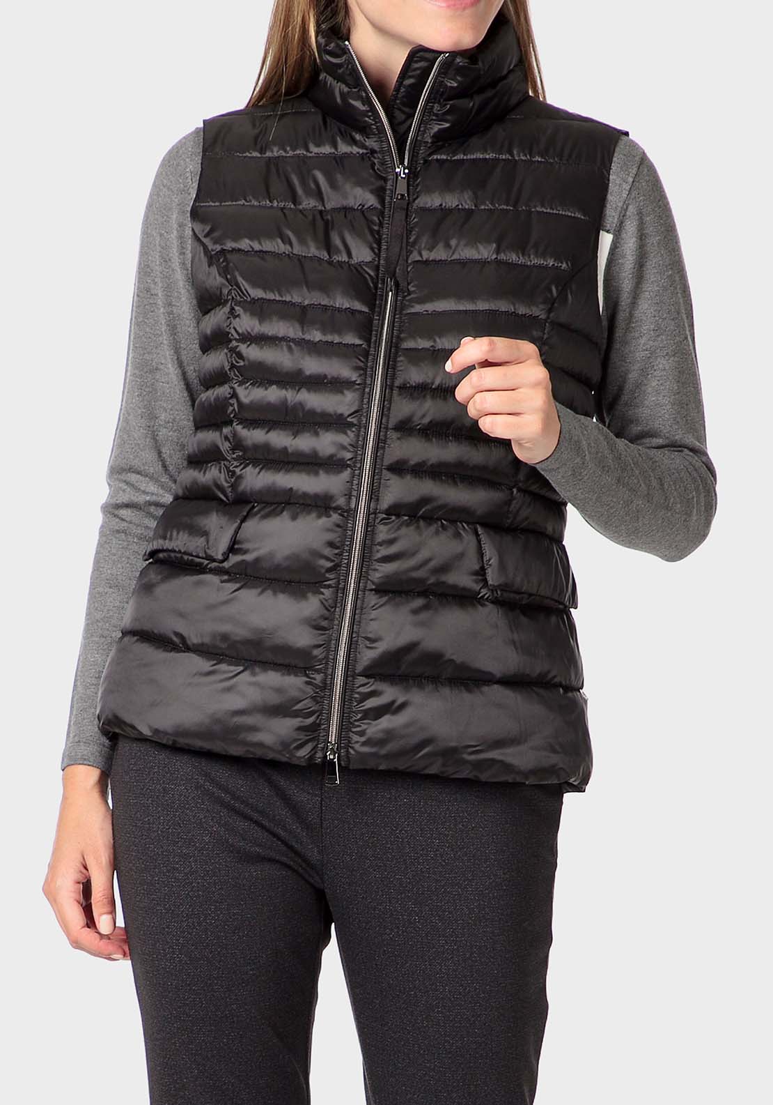 Punt Roma Waistcoat - Black 1 Shaws Department Stores