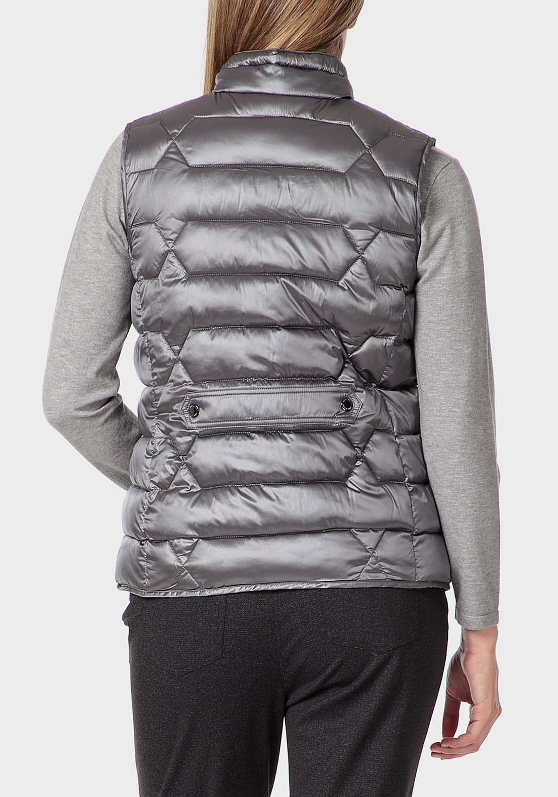 Punt Roma Padded Waistcoat - Purple 2 Shaws Department Stores