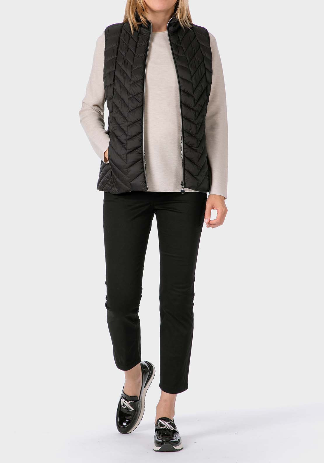 Punt Roma Reversible Waistcoat - Black 5 Shaws Department Stores