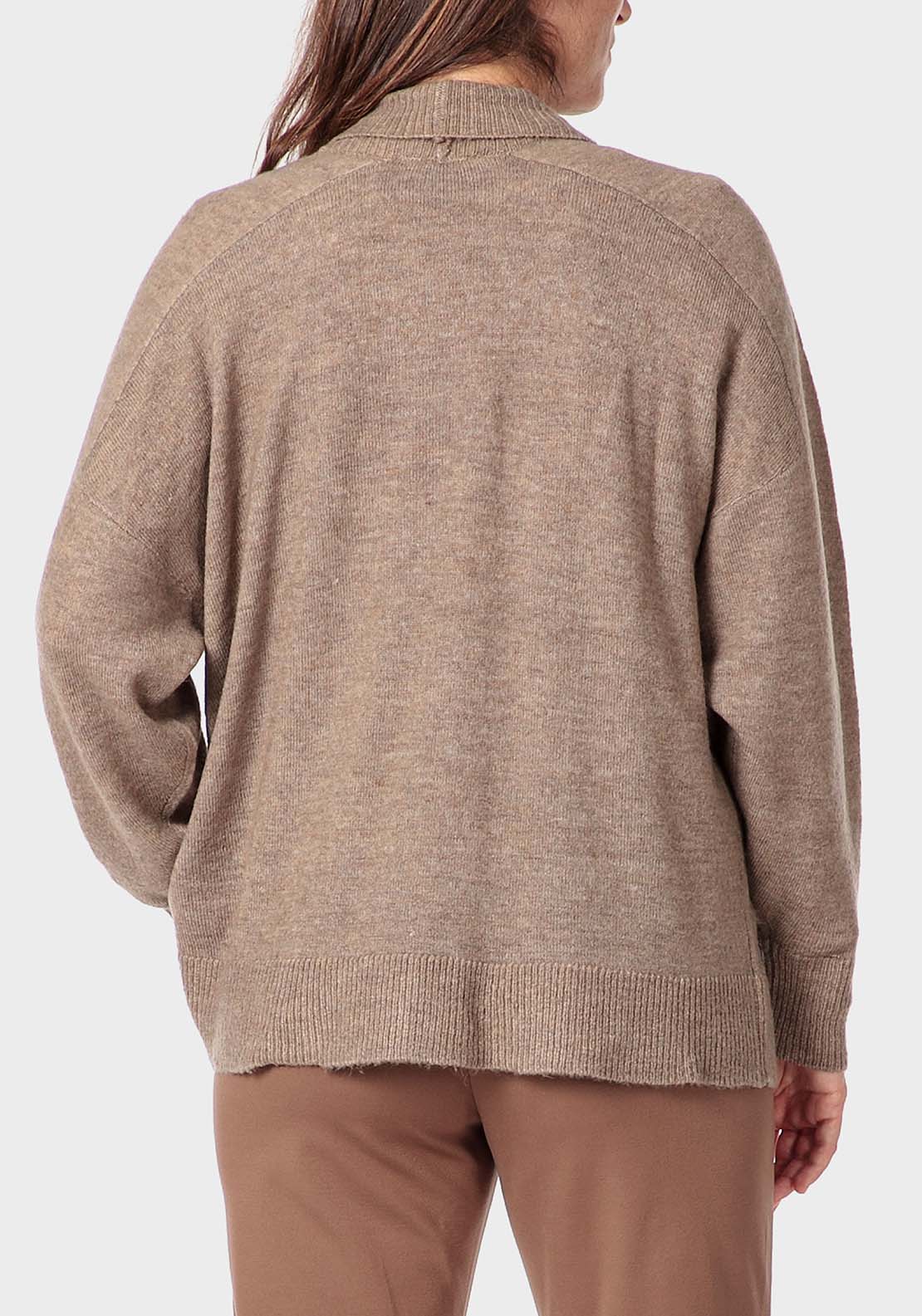 Punt Roma Open Jacket - Brown 2 Shaws Department Stores
