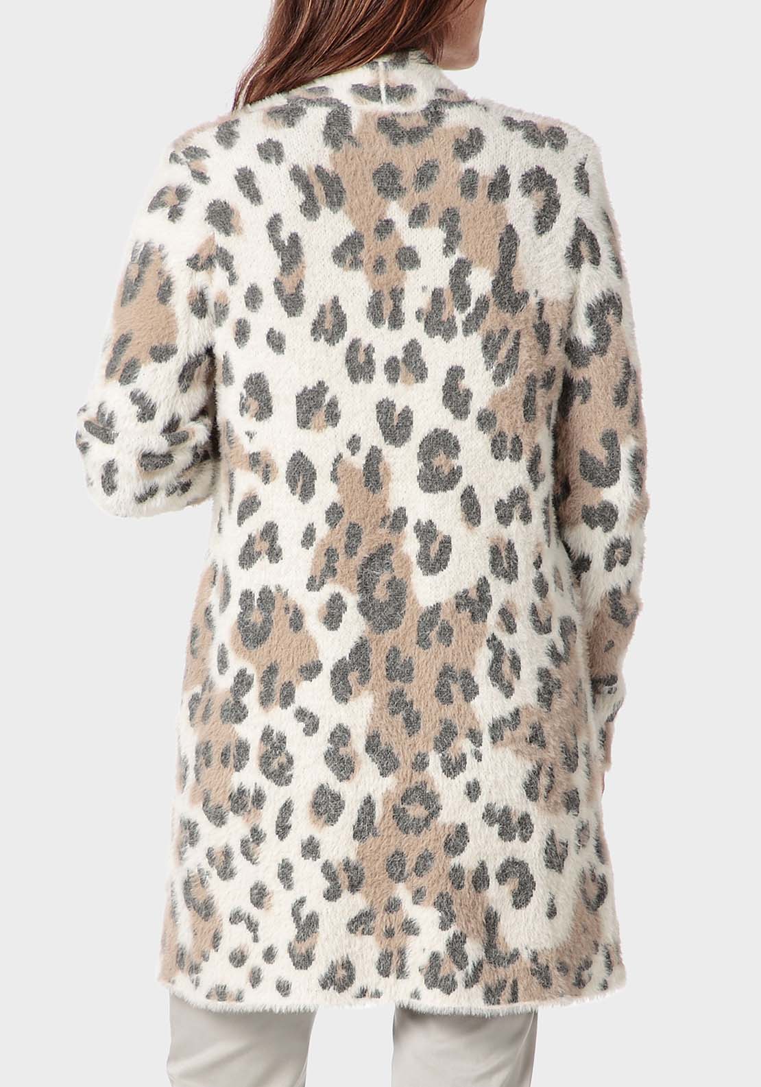 Punt Roma Animal Print Jacket - Beige 2 Shaws Department Stores