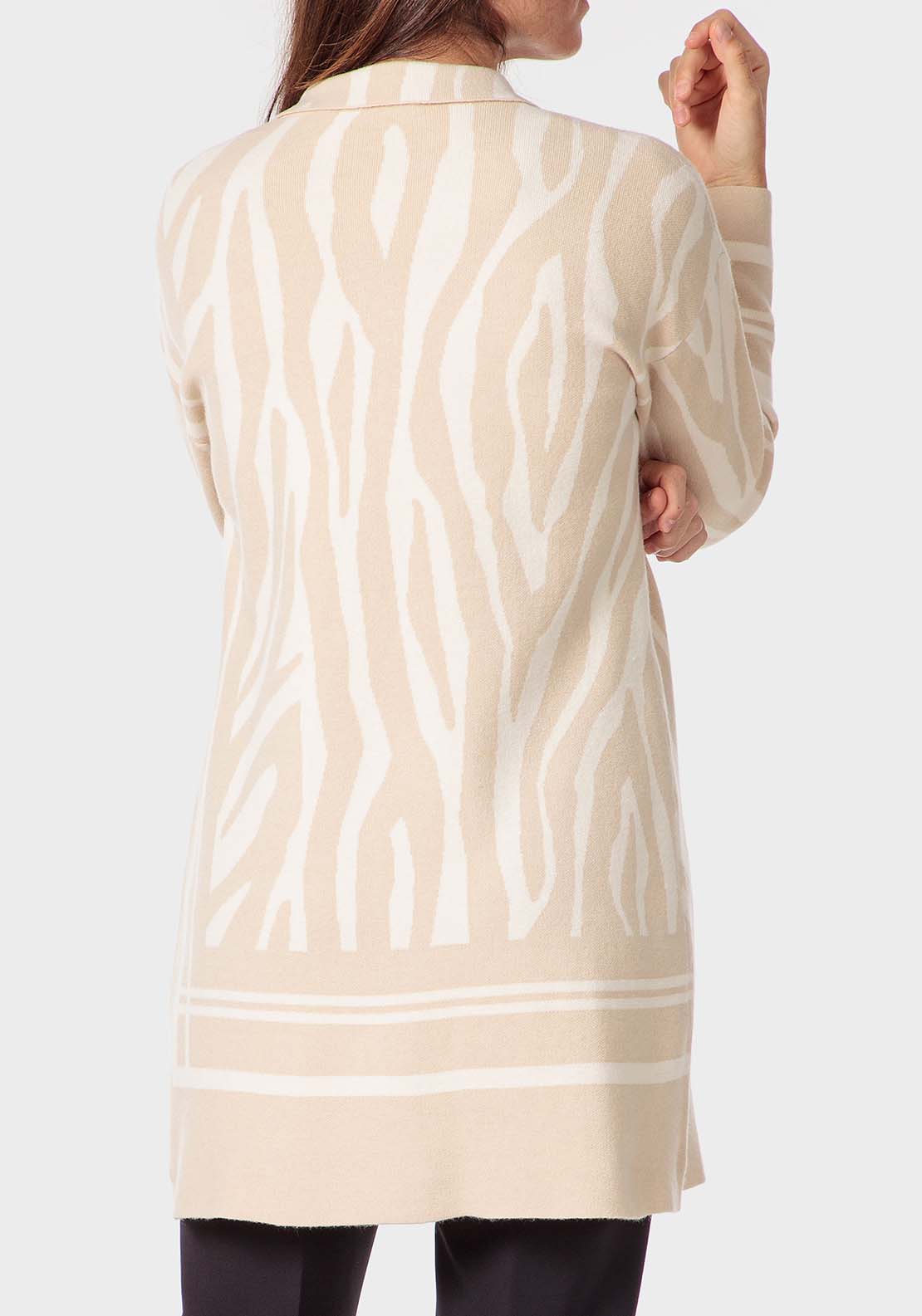 Punt Roma Long Jacket - Beige 2 Shaws Department Stores