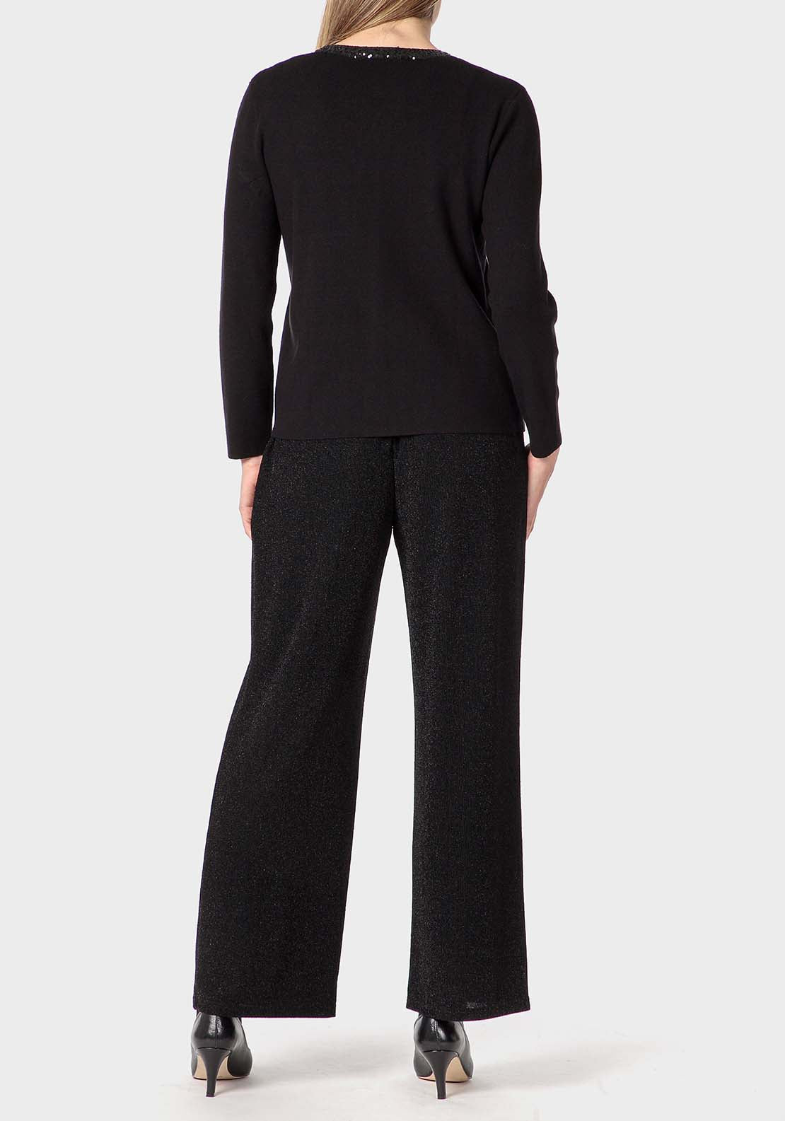 Punt Roma Sequins Jacket - Black 4 Shaws Department Stores