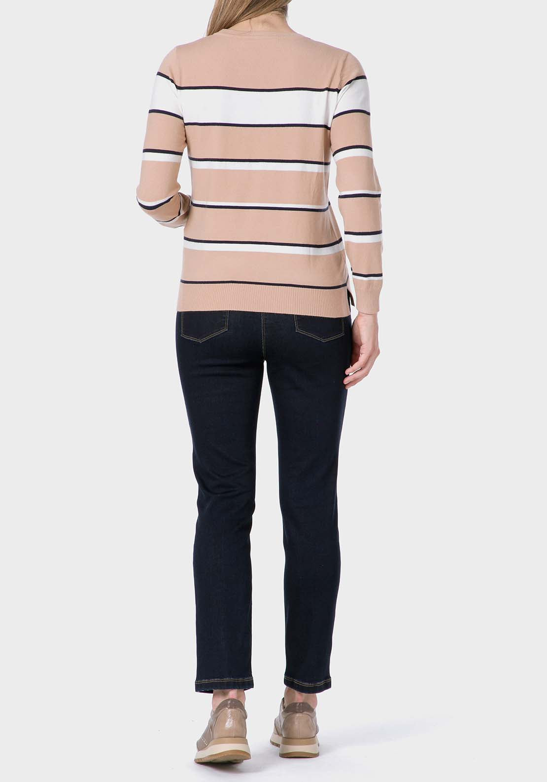 Striped Sweater - Beige