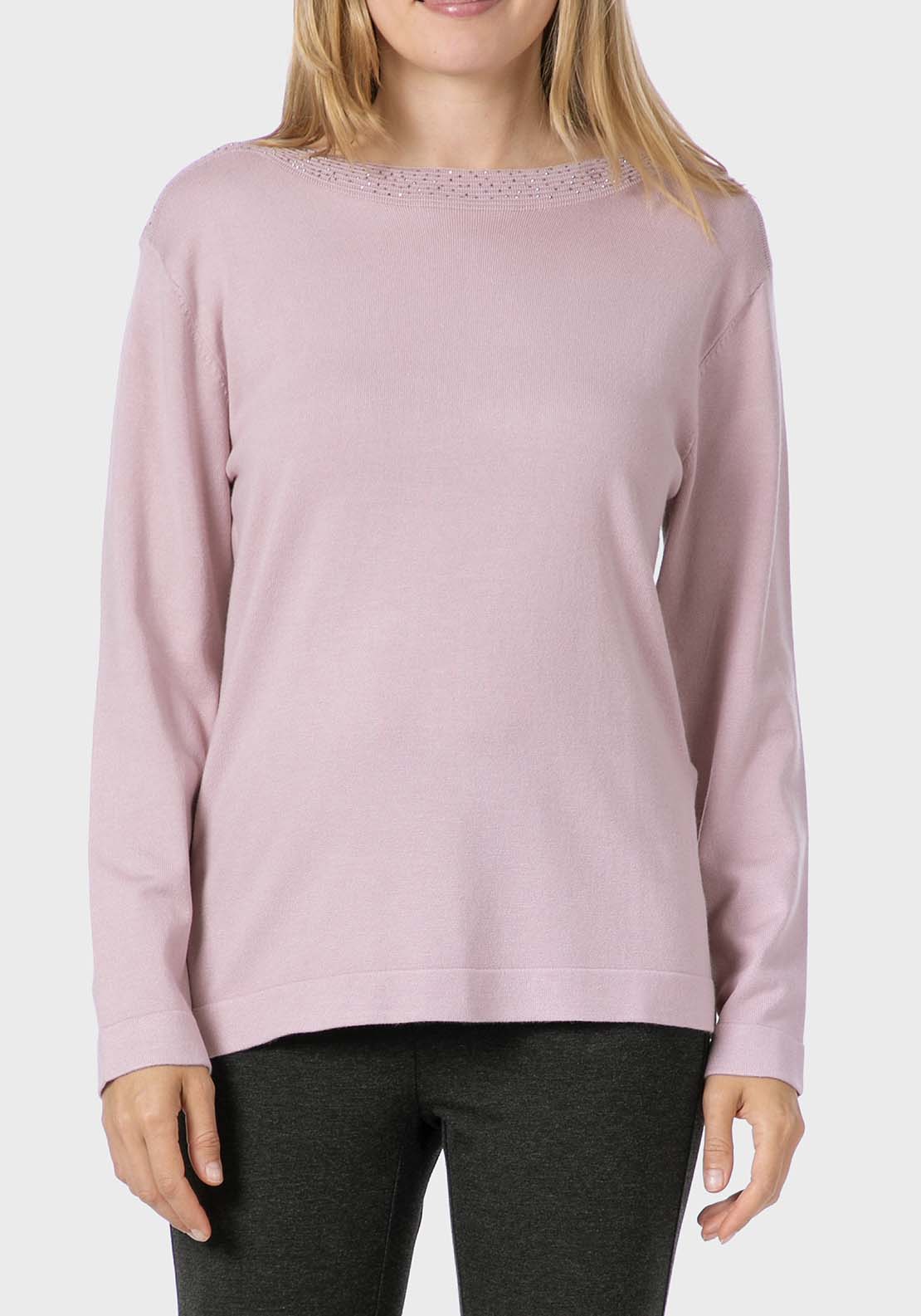 Rhinestone Fantasy Sweater - Pink