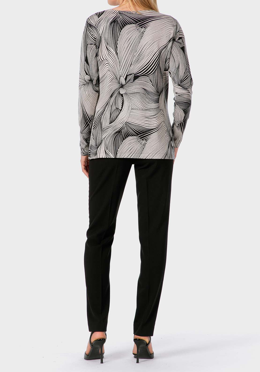 Printed Sweater - Beige