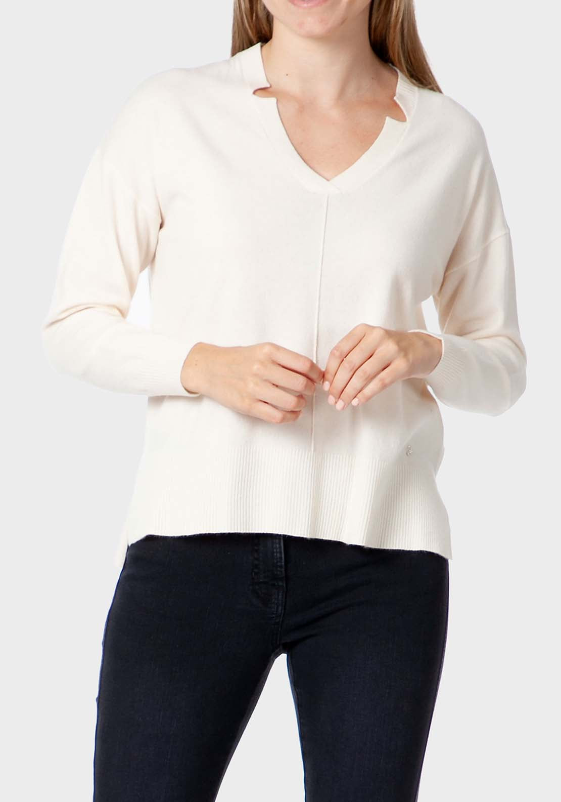 Punt Roma Sweater - Beige 1 Shaws Department Stores