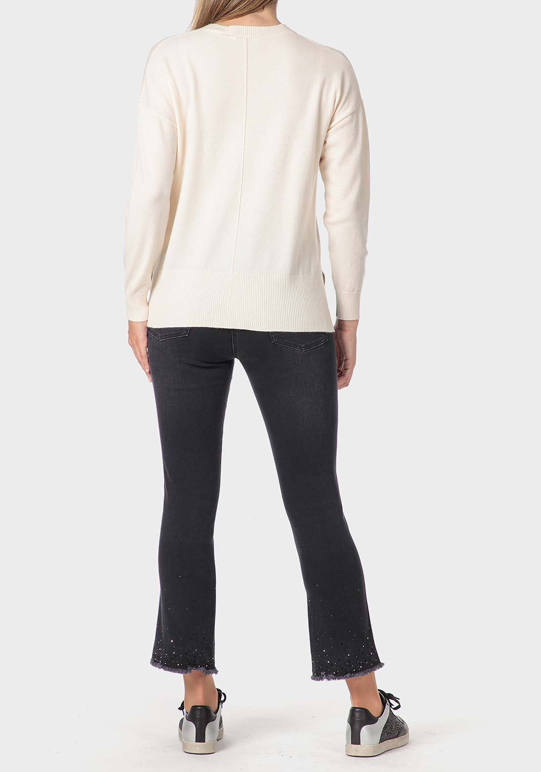Punt Roma Sweater - Beige 4 Shaws Department Stores