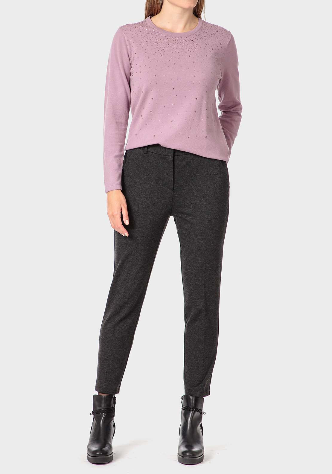 Punt Roma Fantasy Sweater - Purple 3 Shaws Department Stores