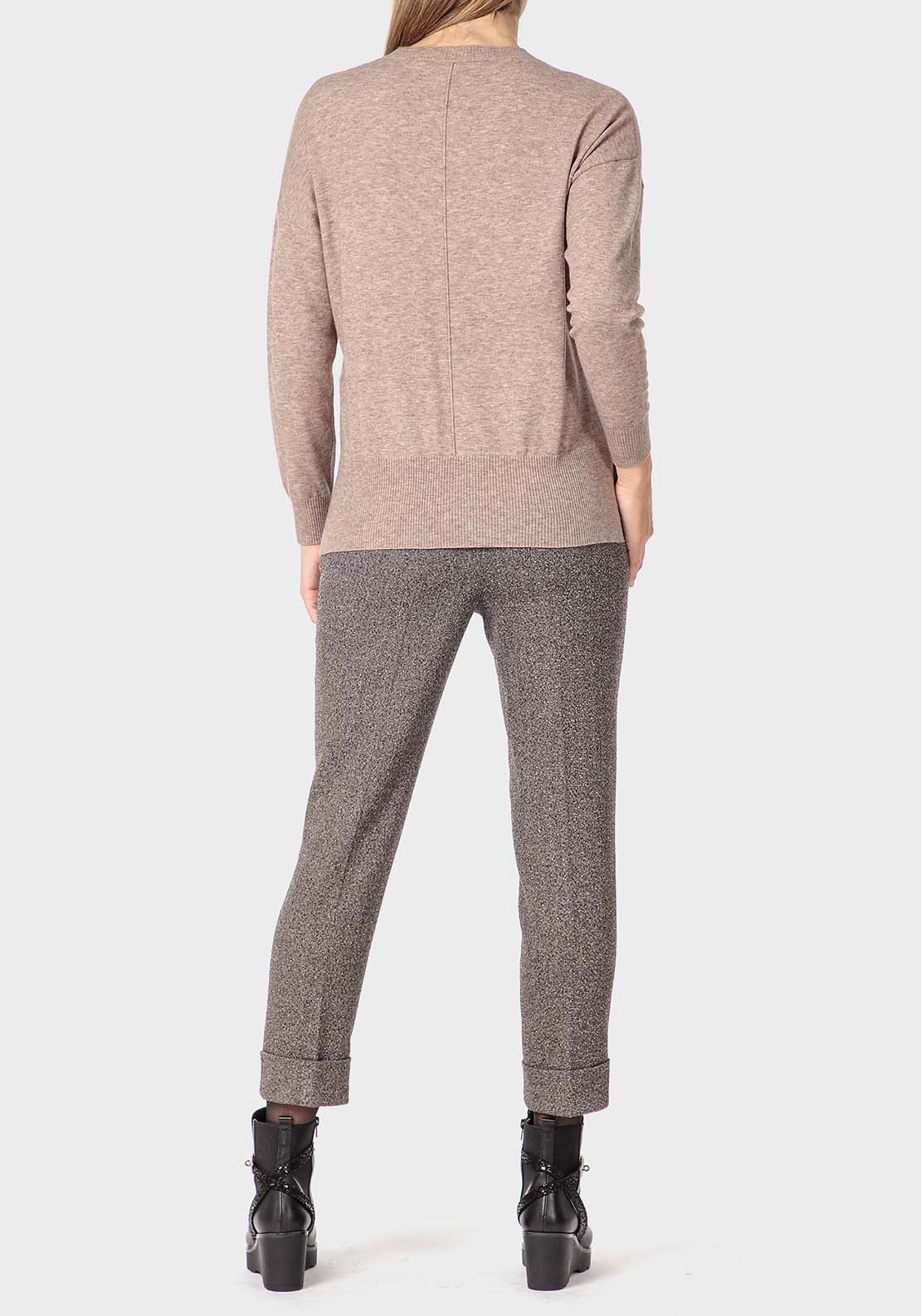 Punt Roma Brown Sweater - Brown 4 Shaws Department Stores