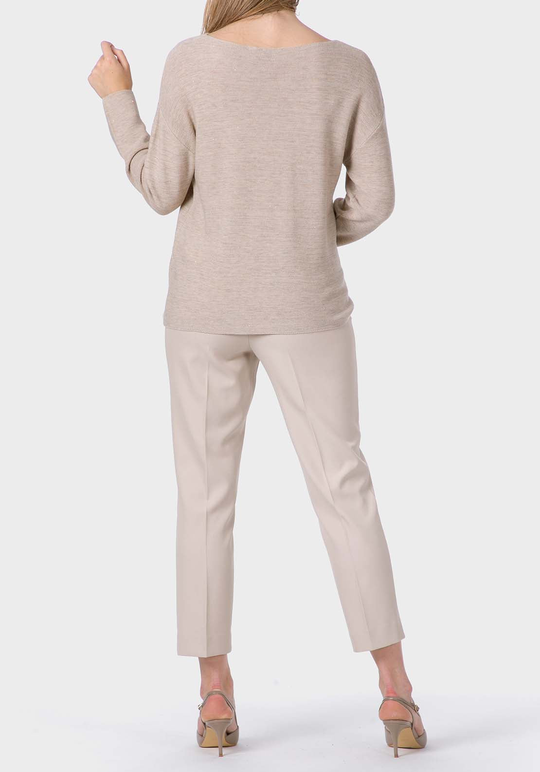 Punt Roma Beige Sweater - Beige 4 Shaws Department Stores