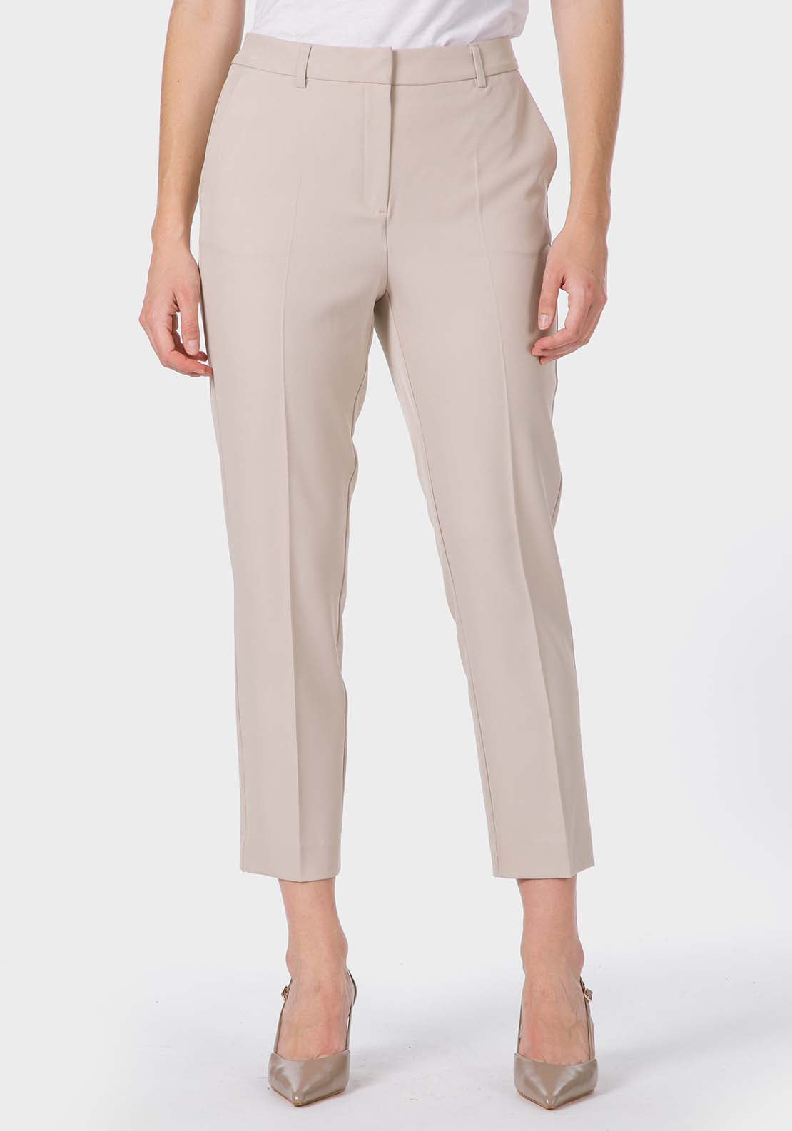Beige Trousers - Beige