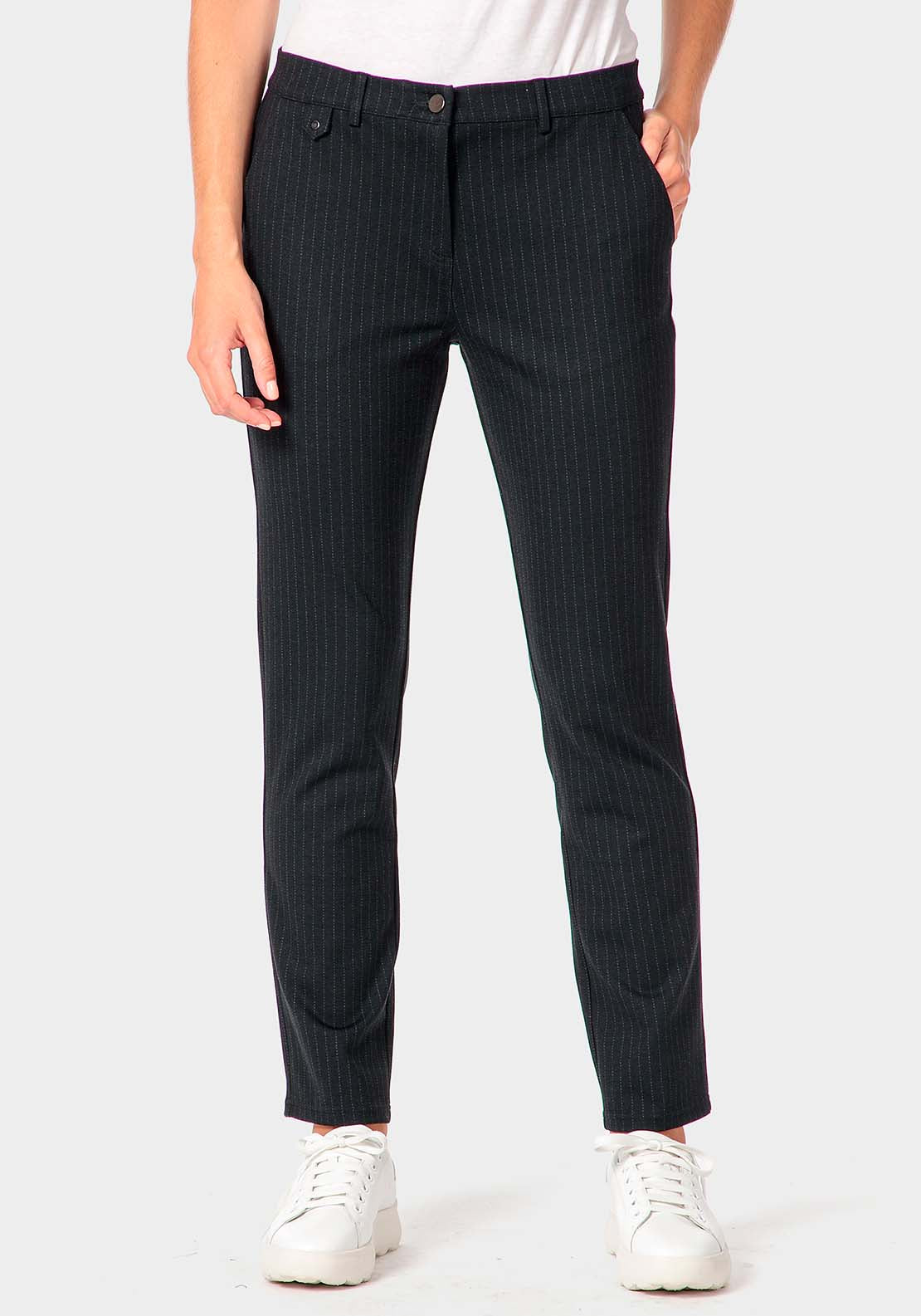 Punt Roma Fantasy Trousers - Blue Navy 1 Shaws Department Stores