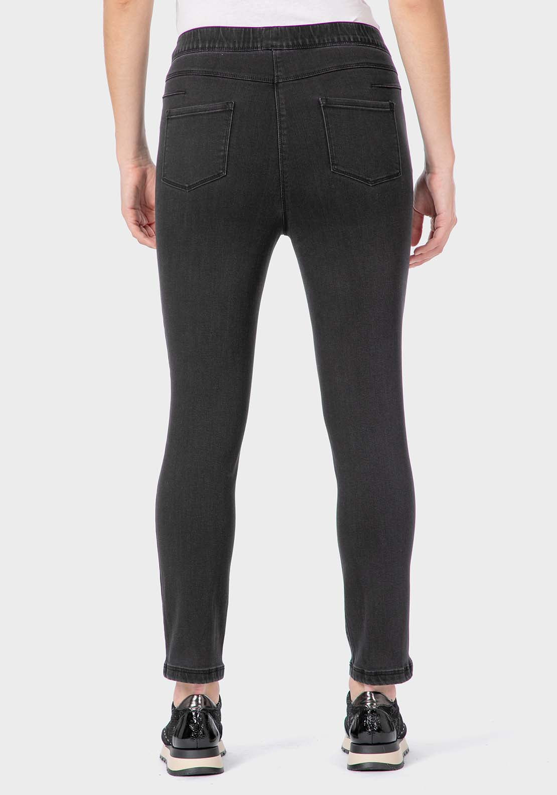 Punt Roma Skinny Denim Trousers - Black 4 Shaws Department Stores