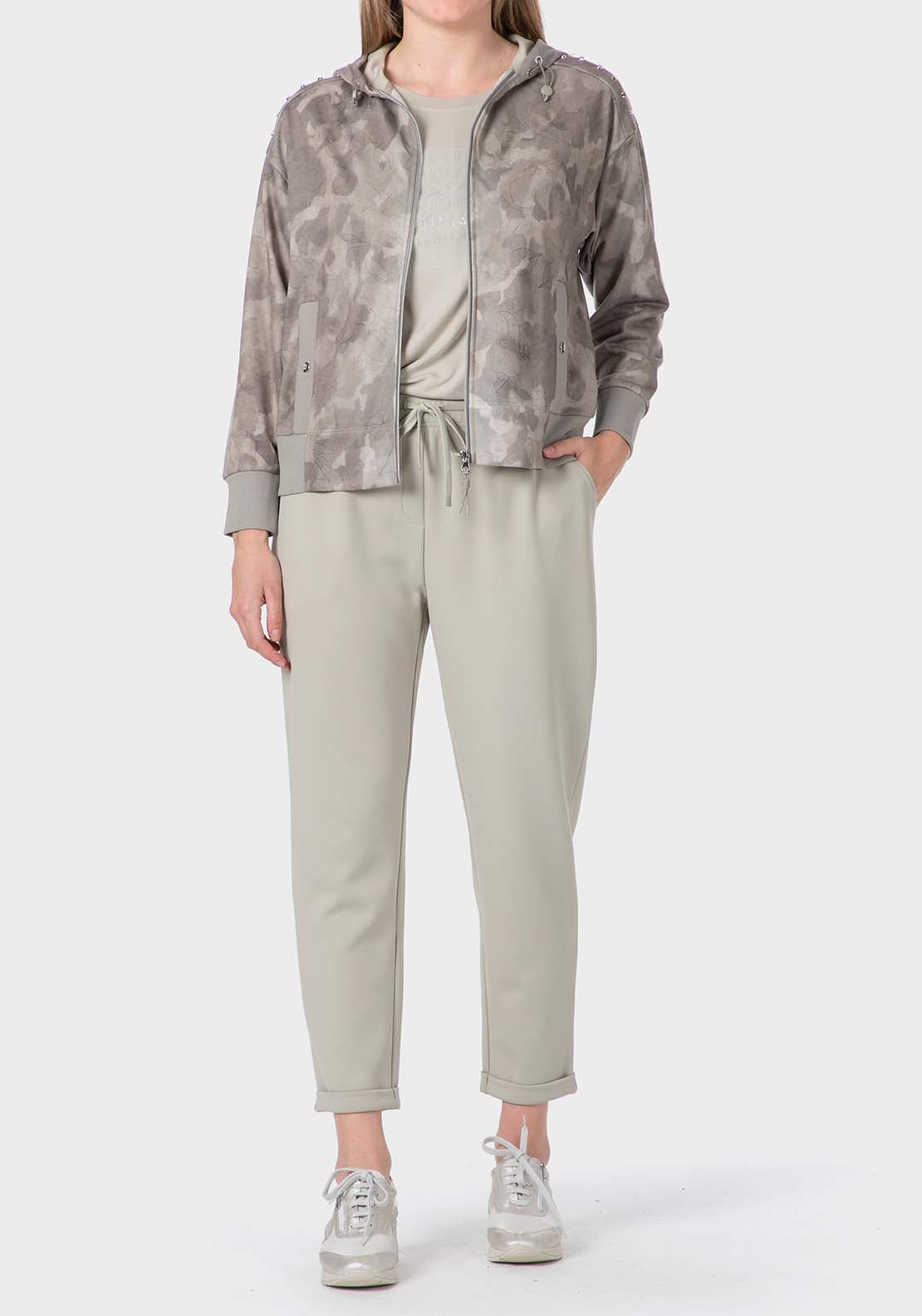 Punt Roma Comfy Trousers - Green Agate 3 Shaws Department Stores