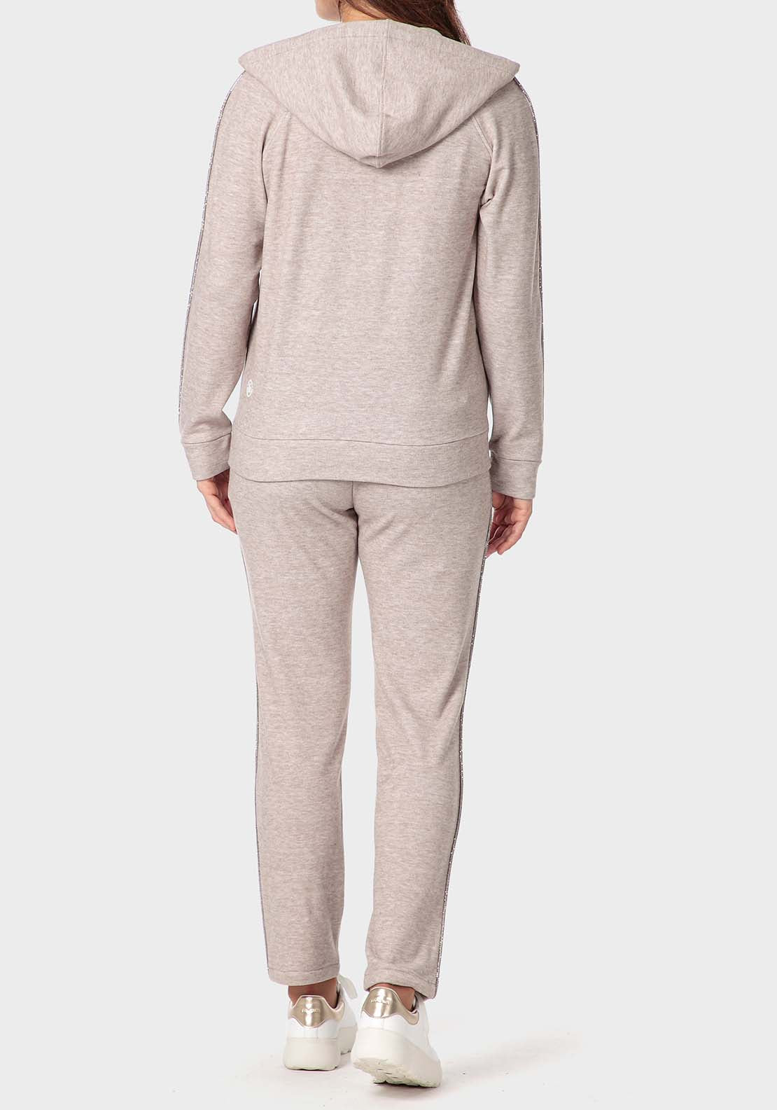 Punt Roma Comfy Trousers - Beige / Grey 4 Shaws Department Stores