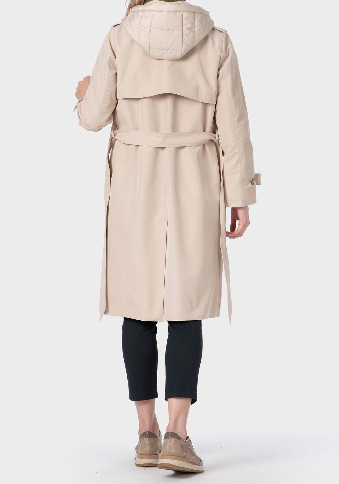 Punt Roma Beige Trench Coat - Beige 4 Shaws Department Stores