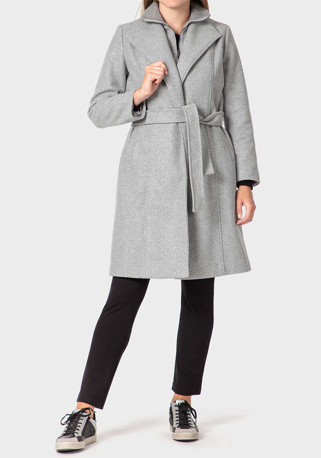 Punt Roma Coat - Grey 3 Shaws Department Stores
