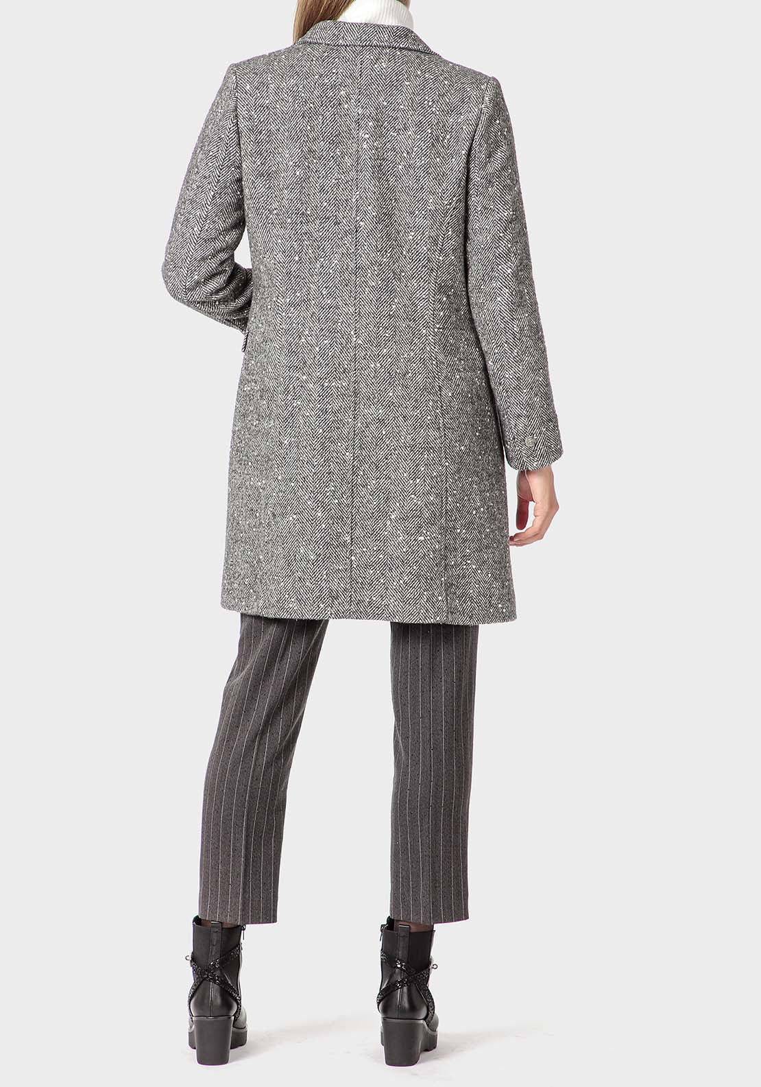 Punt Roma Fantasy Coat - Grey 4 Shaws Department Stores