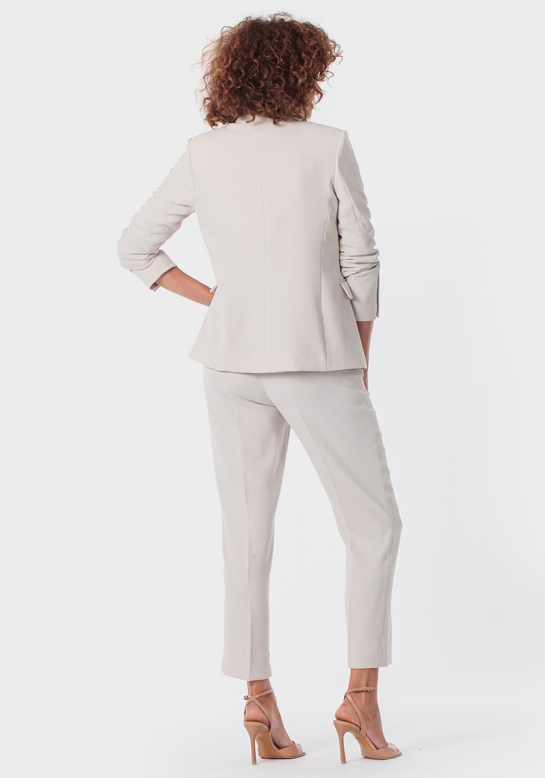 Beige Blazer - Beige Natural