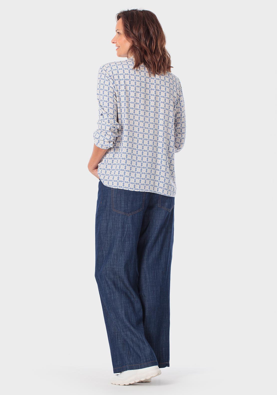 Printed Shirt - Blue Porcelain
