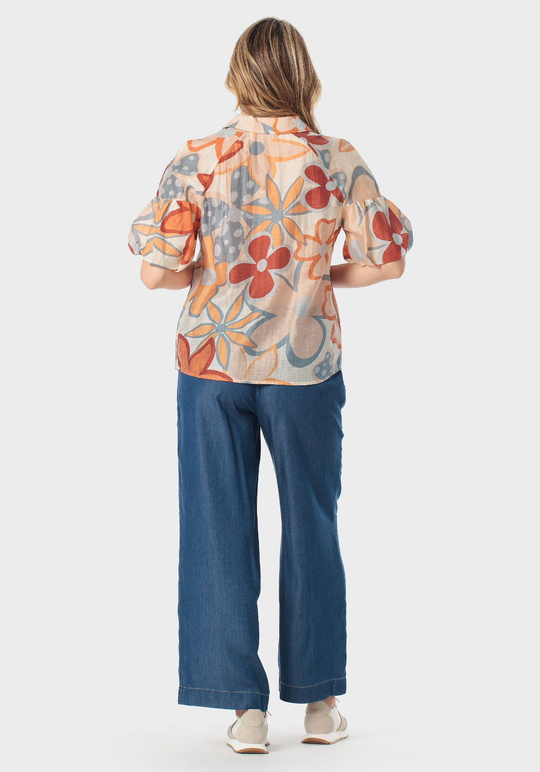Printed Shirt - Orange