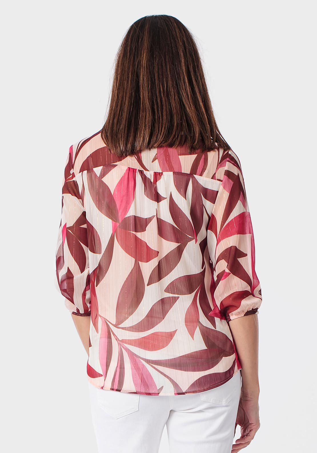 Printed Blouse - Red