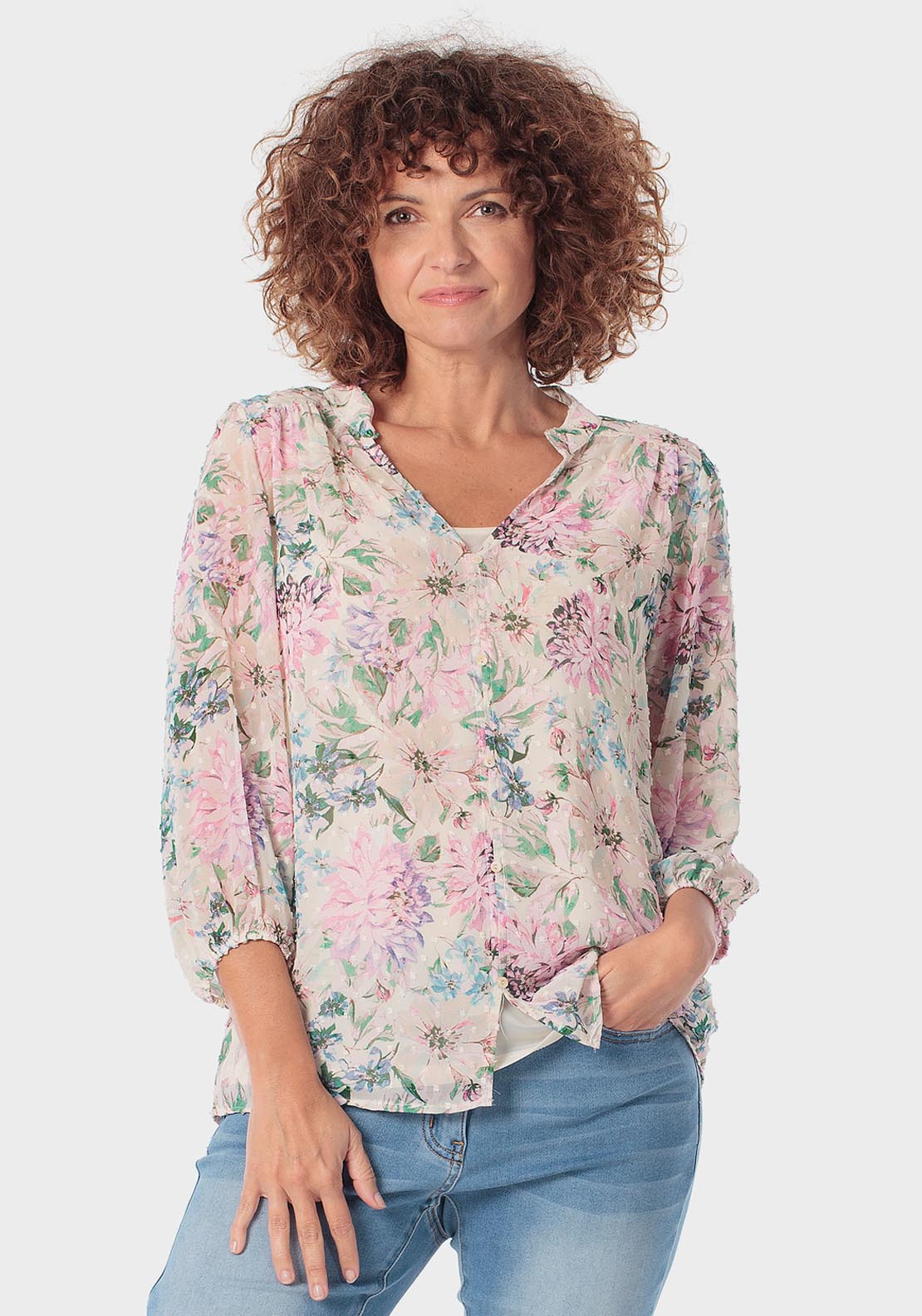 Plumetti Blouse - Pink Orchid
