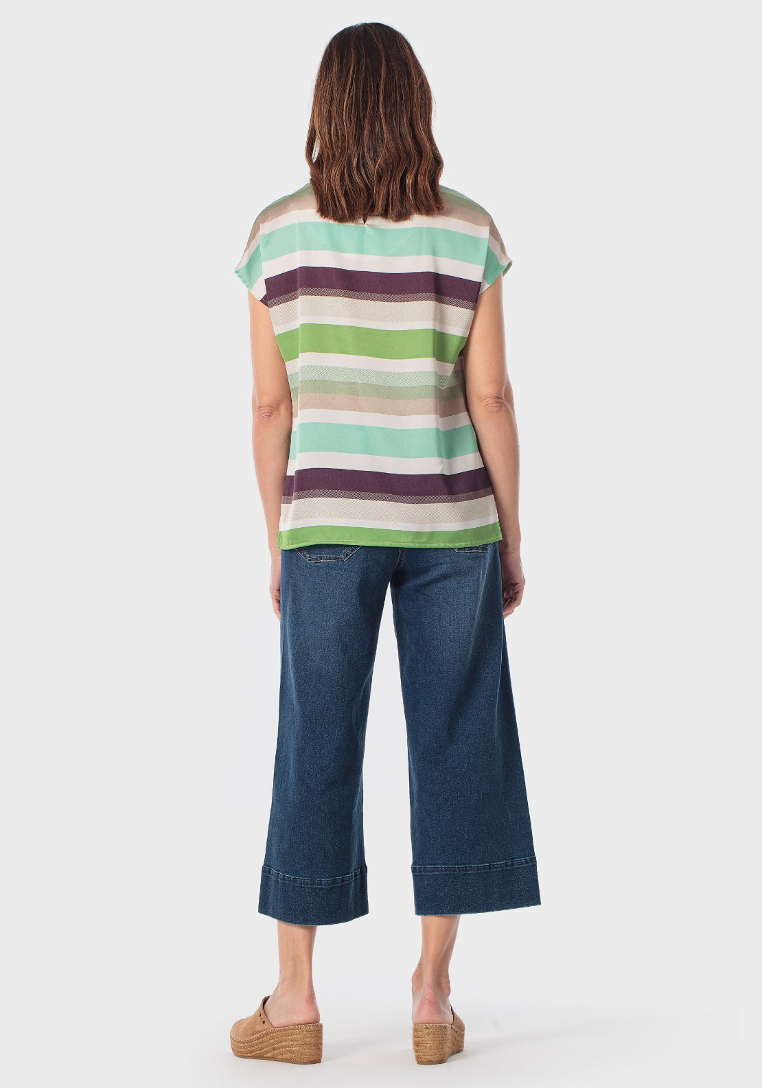 Striped Blouse - Green