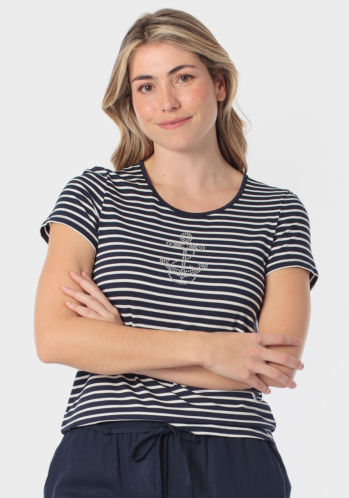 Striped T-Shirt - Navy