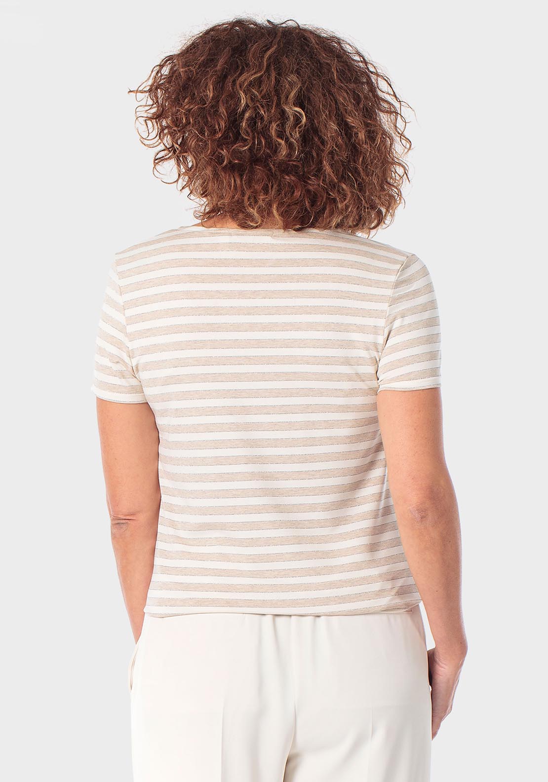 Striped T-Shirt - Beige