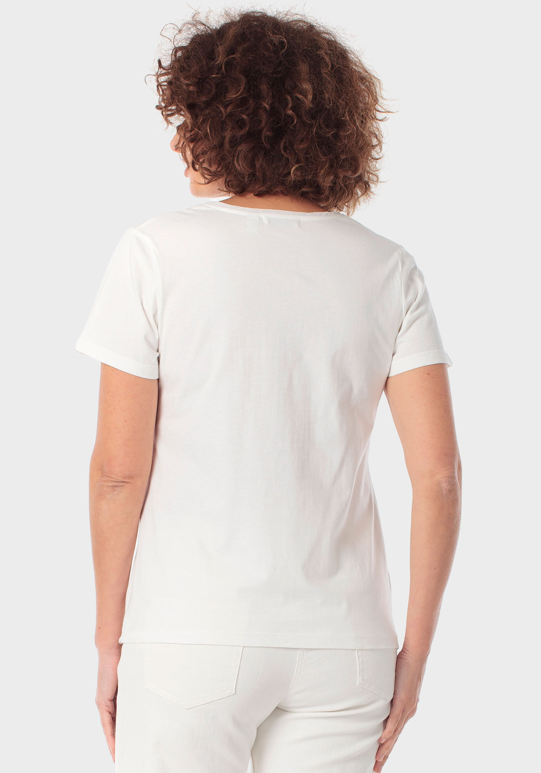 Punt Roma Short Sleeve Embroidered Shirt - White 2 Shaws Department Stores