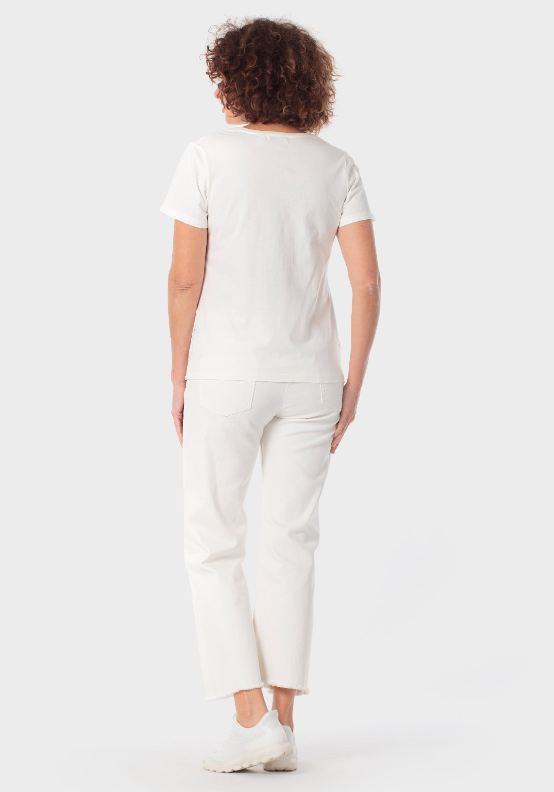 Punt Roma Short Sleeve Embroidered Shirt - White 4 Shaws Department Stores