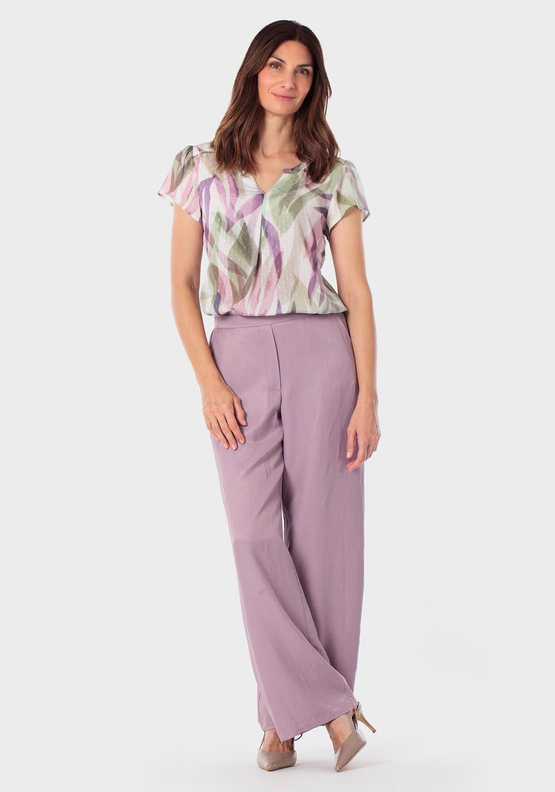 Printed T-Shirt - Lilac Powder