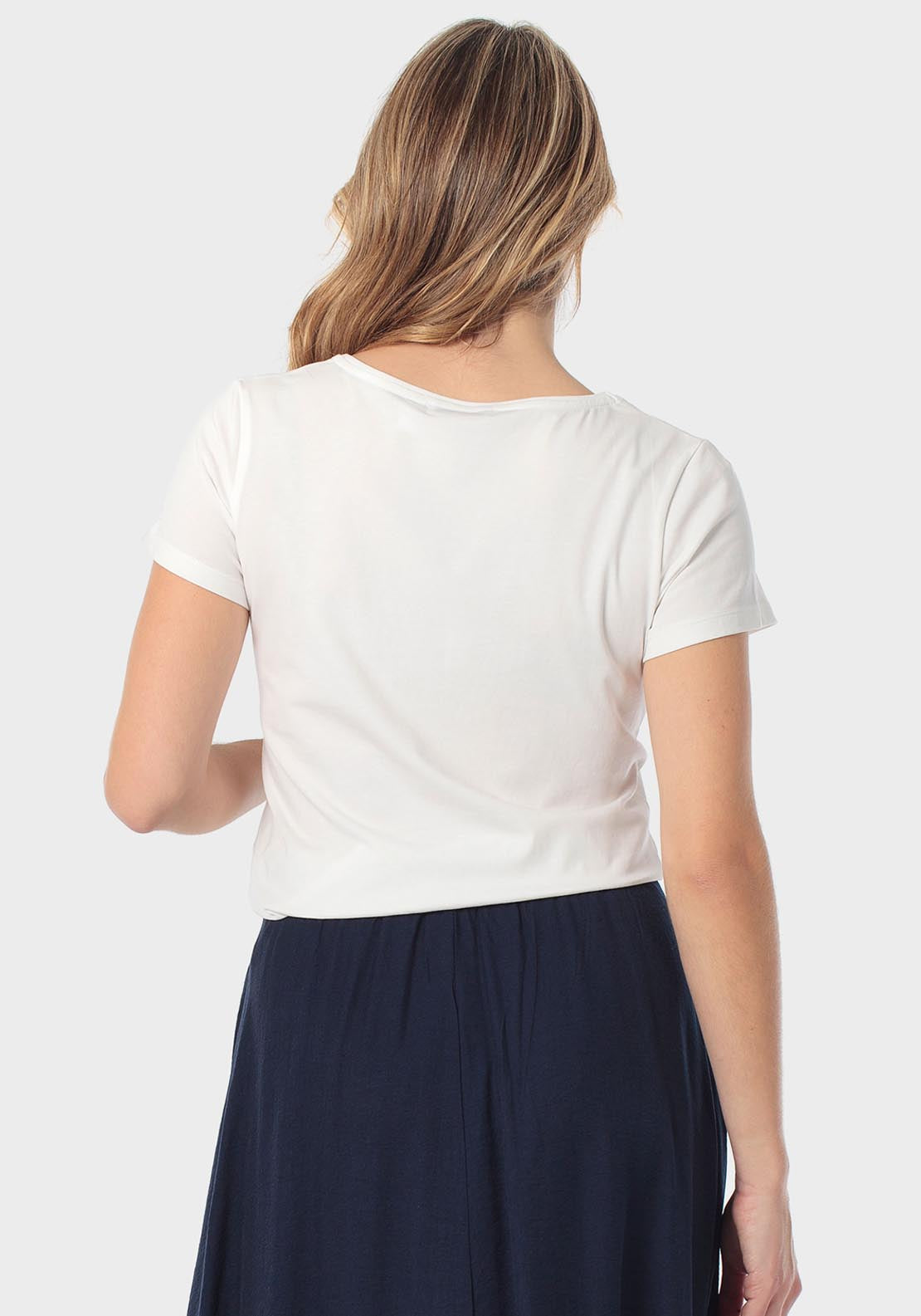 Punt Roma Floral Printed T-Shirt - White 2 Shaws Department Stores