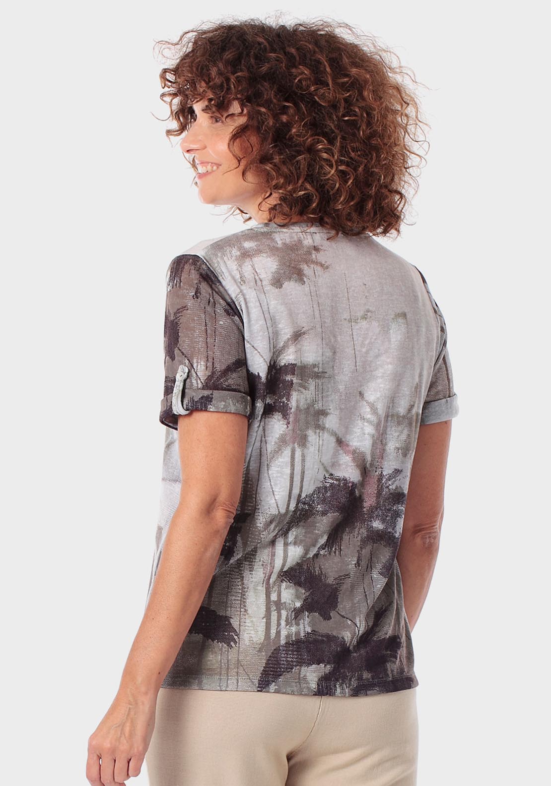 Printed T-Shirt - Green Khaki