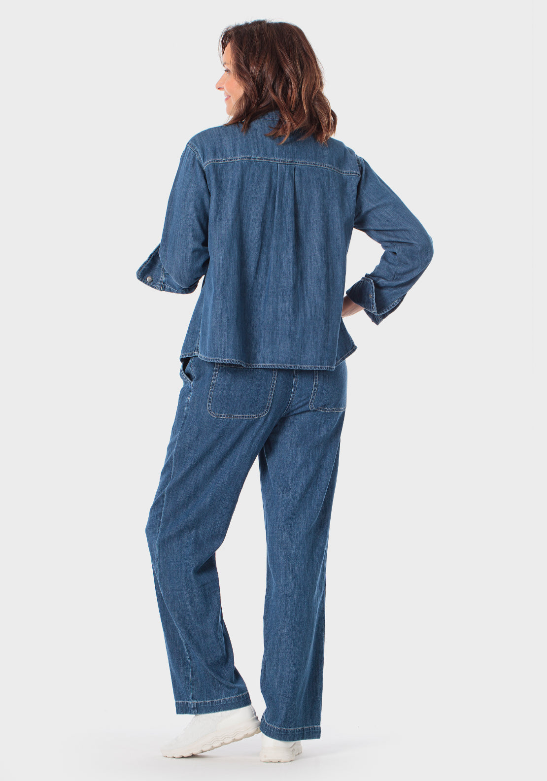 Denim Shirt Jacket - Blue Denim