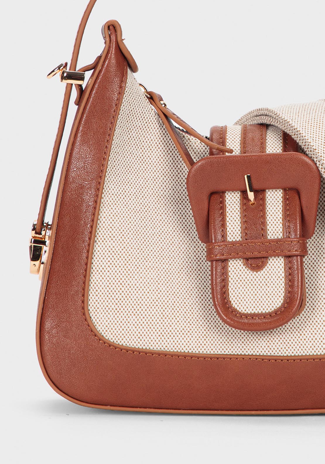 Two Tone Bag - Beige Camel