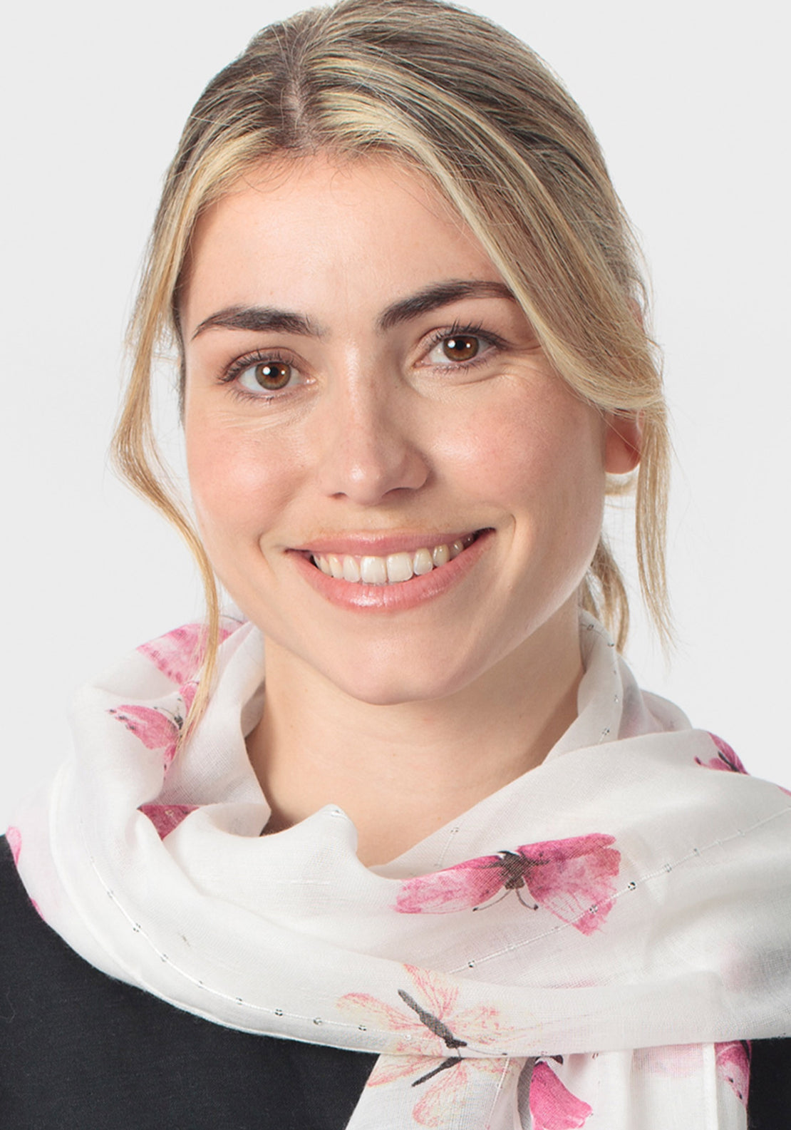 Bufferfly Scarf - White