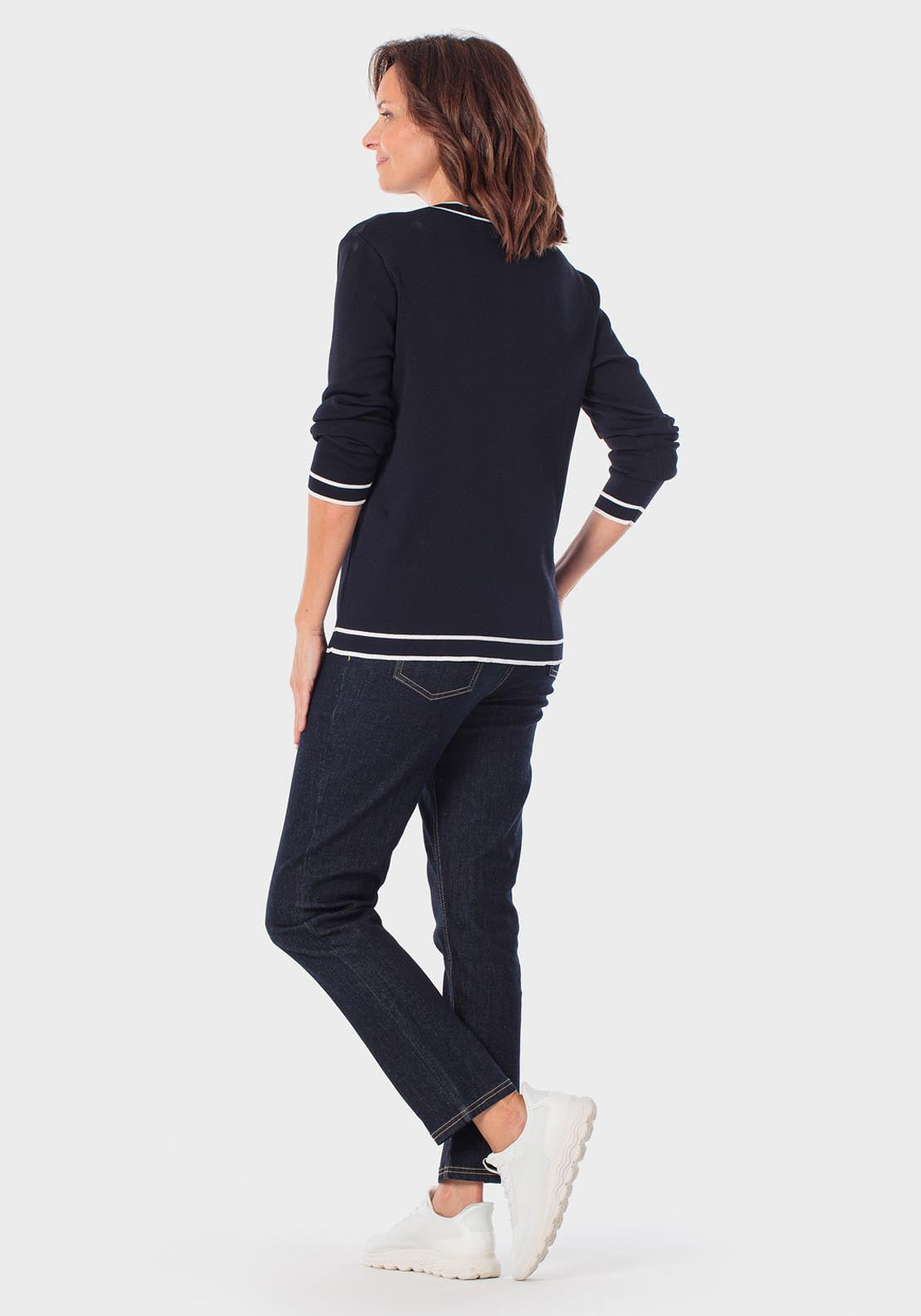 Two Tone Jacket - Blue Navy