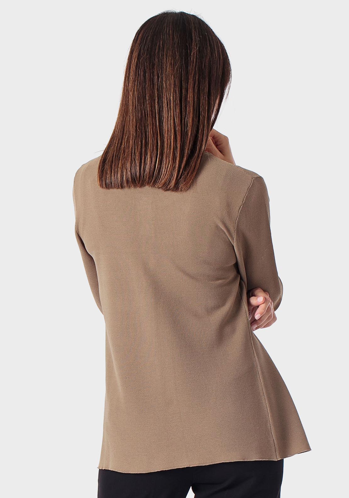 Cardigan With Gemstones - Green Khaki