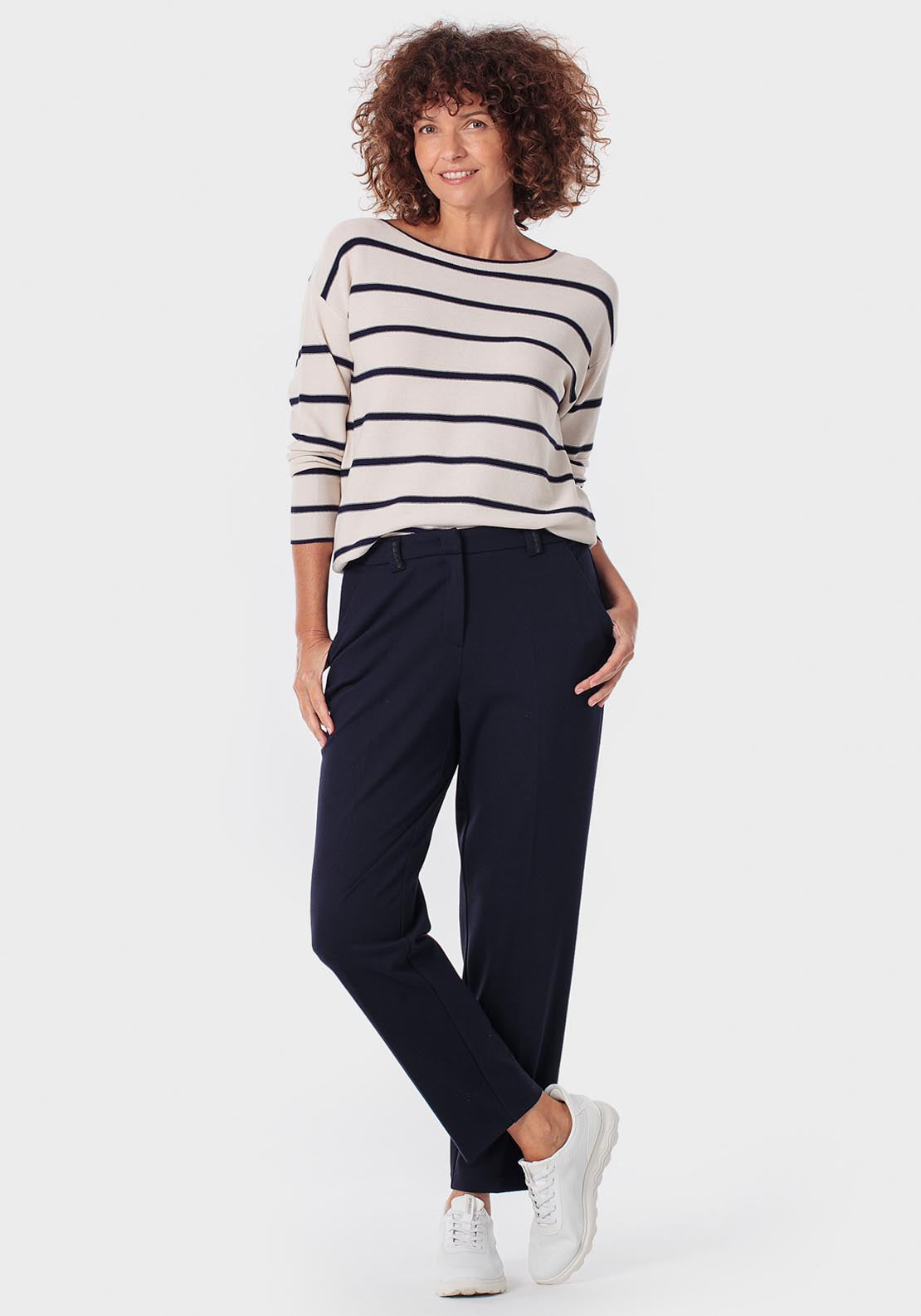 Striped Sweater - Blue Navy
